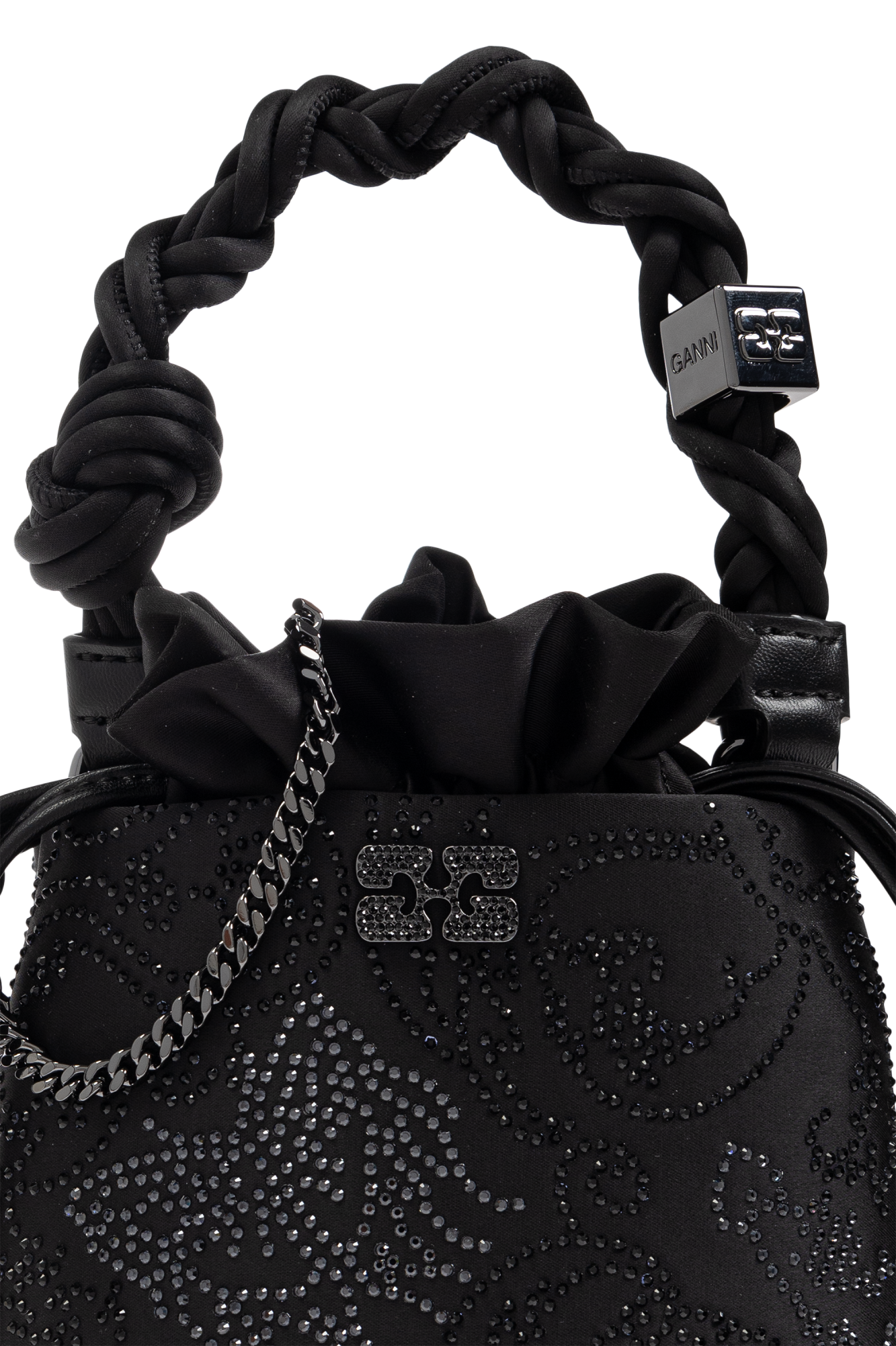 Black Handheld bucket bag Ganni - Vitkac Canada